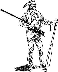 Vector image of lake sailor