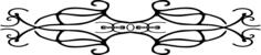 Decorative winding footer vector image