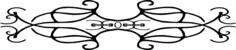 Decorative winding footer vector image