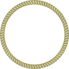 Round rope frame vector image