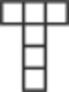 Cube unfolded as Tau vector image