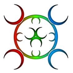 Biohazard colorful sign vector image
