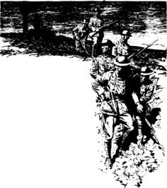 War scene vector image