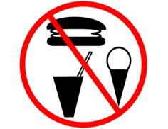 No food allowed sign vector image