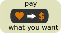 Pay What You Want Button Vector