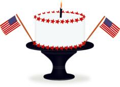 Happy birthday America vector image