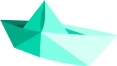 Vector illustration of paper boat