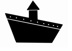 Ship sign vector drawing