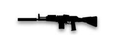 Generic rifle silhouette vector image