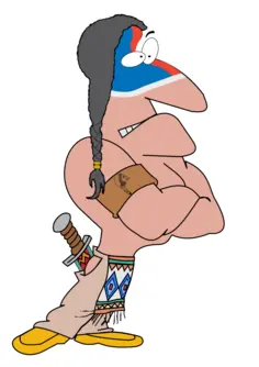 Indian cartoon character vector illustration