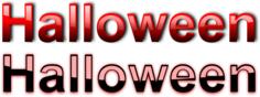 Clean Halloween typography vector drawing