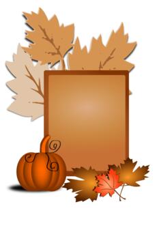 Autumn sign vector clip art