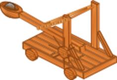 Catapult device vector image