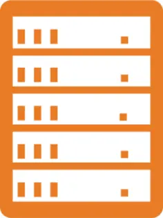 Simple server icon vector image