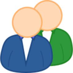 User group avatar vector drawing