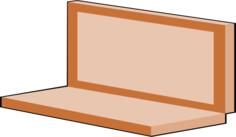 Brown laptop vector illustration