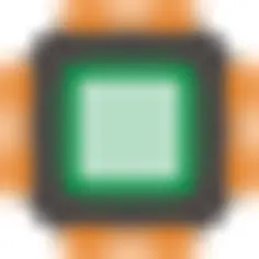 Generic computer chip vector image