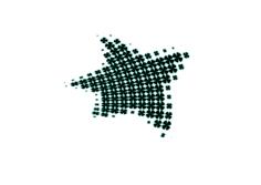 Spotty star vector image