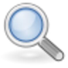 Tango system search icon vector drawing