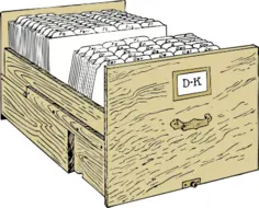 Vector image of file cabinet