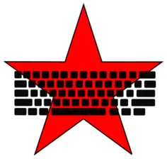 Communist keyboard vector image