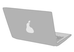 Laptop from real vector illustration