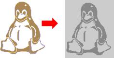 Penguin tutorial vector image