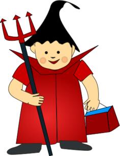 Halloween costume vector image