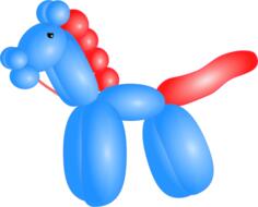 Balloon horse vector image