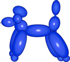 Balloon dog vector image