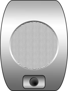 Drive-In cinema speaker vector image