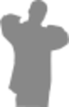 Silhouette vector illustration of rapper