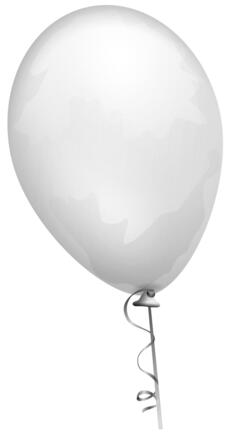 Grey balloon vector illustration