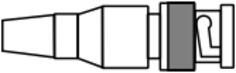 BNC Male Connector vector image