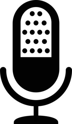 Mic icon vector image