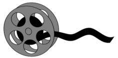 Film reel vector illustrartion