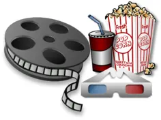 3D movie equipment vector image