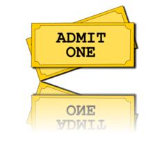 Admission ticket vector image