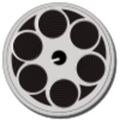 Film reel vector drawing