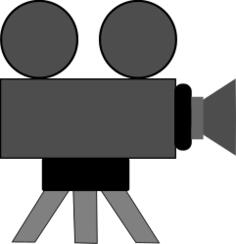 Movie camera webicon vector image