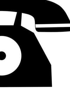 Analog phone icon vector illustration
