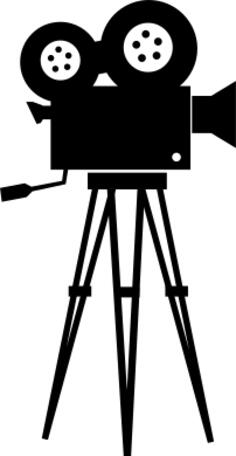 Filming camera vector image