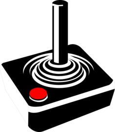 An old joystick vector illustration