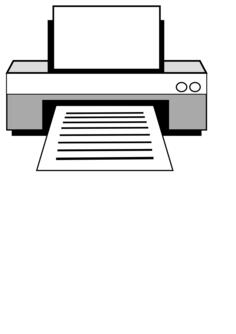 Laser printer vector image