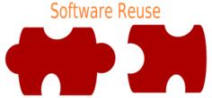 Software reuse logo vector image