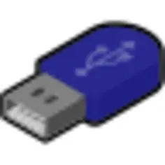 Vector image of pendrive icon