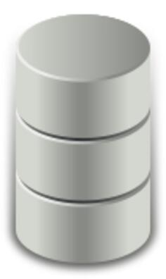 Disk drive capacity vector icon