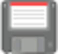 PC floppy disk vector image