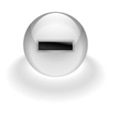 Minus computer button vector image