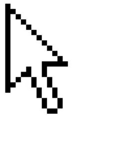 Mouse pointer icon no shadow vector image